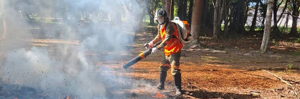 Combate a incêndio florestal - Foto - Acervo Bracell