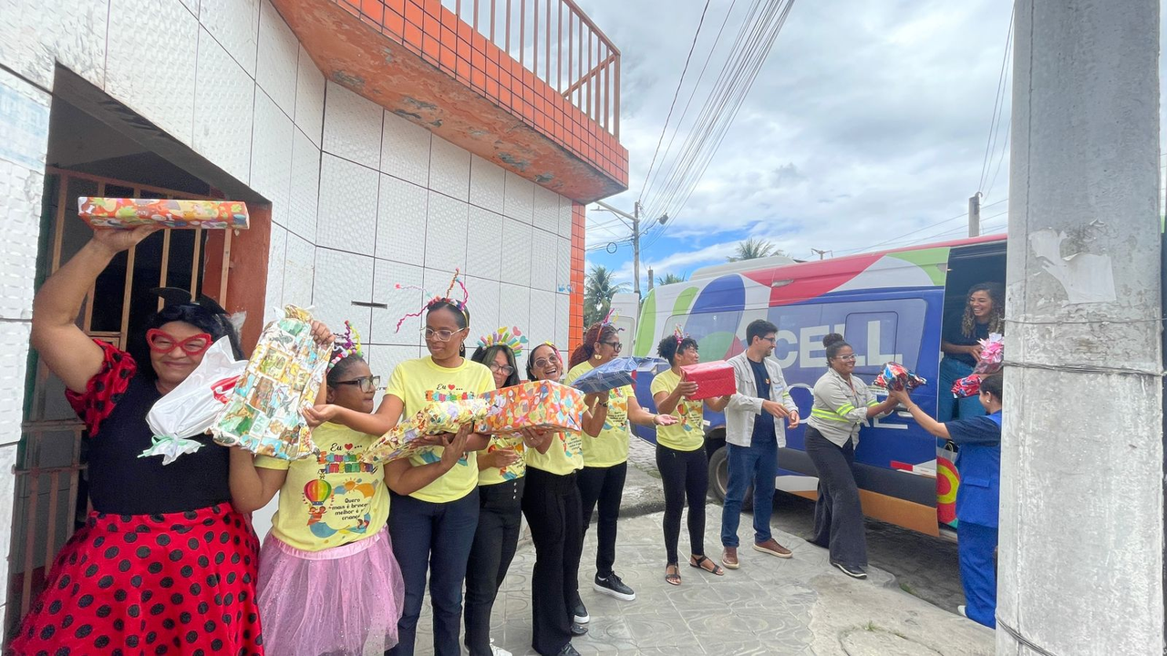 Doação de brinquedos feita por colaboradores da Bracell - Foto - Acervo Bracell