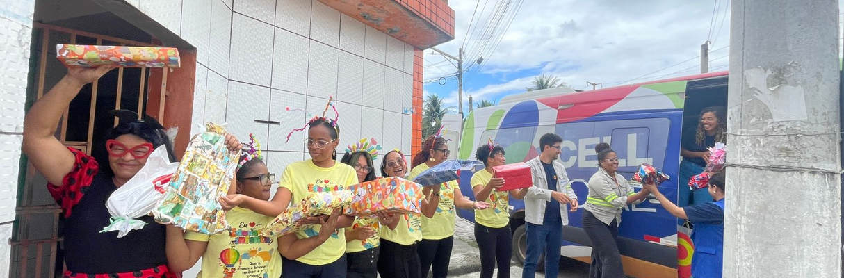 Doação de brinquedos feita por colaboradores da Bracell - Foto - Acervo Bracell